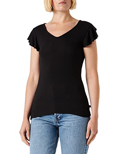 Q/S by s.Oliver Damen 50.2.51.12.130.2131349 T-Shirt, kurzarm, Schwarz 9999 , XL von Q/S by s.Oliver