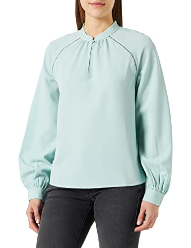 Q/S by s.Oliver Damen Bluse, Bluse langarm, Blue Green, 32 EU von Q/S by s.Oliver