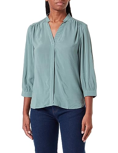 Q/S by s.Oliver Damen Bluse 3/4 Arm Blue Green 34 von Q/S by s.Oliver