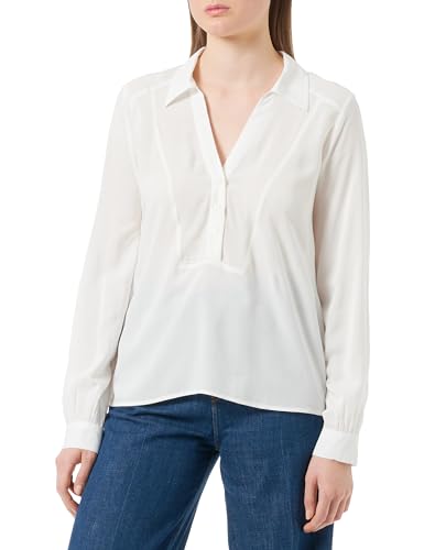 Q/S by s.Oliver Damen Bluse Langarm White 34 von Q/S by s.Oliver