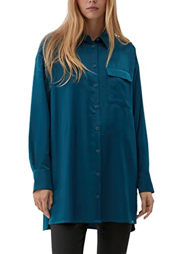 Q/S by s.Oliver Damen Blusen langarm, Blue Green, 38 EU von Q/S by s.Oliver