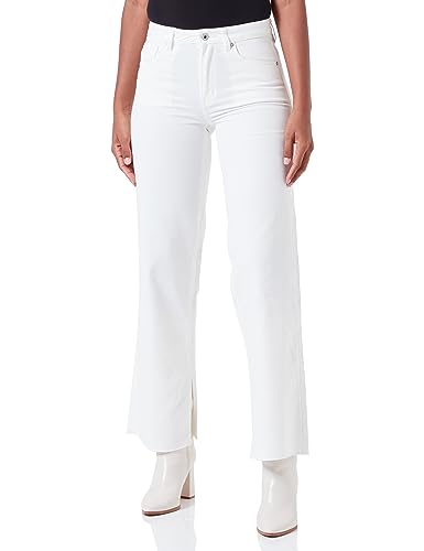 Q/S by s.Oliver Damen Jeans-Hose, Catie Slim Wide Leg White 36 von Q/S by s.Oliver