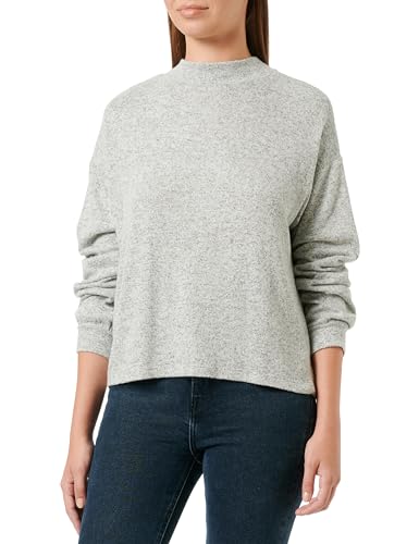 Q/S by s.Oliver Damen Langarmshirt mit Stehkragen Grey L von Q/S by s.Oliver