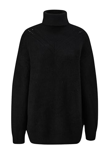 Q/S by s.Oliver Damen Pullover aus Wollmix, Loose Fit Black, S von Q/S by s.Oliver