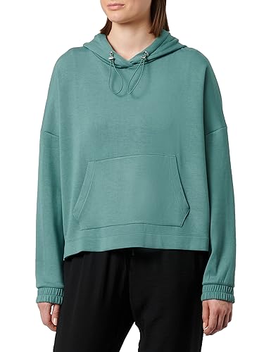 Q/S by s.Oliver Damen Sweatshirt mit Kapuze Blue Green L von Q/S by s.Oliver