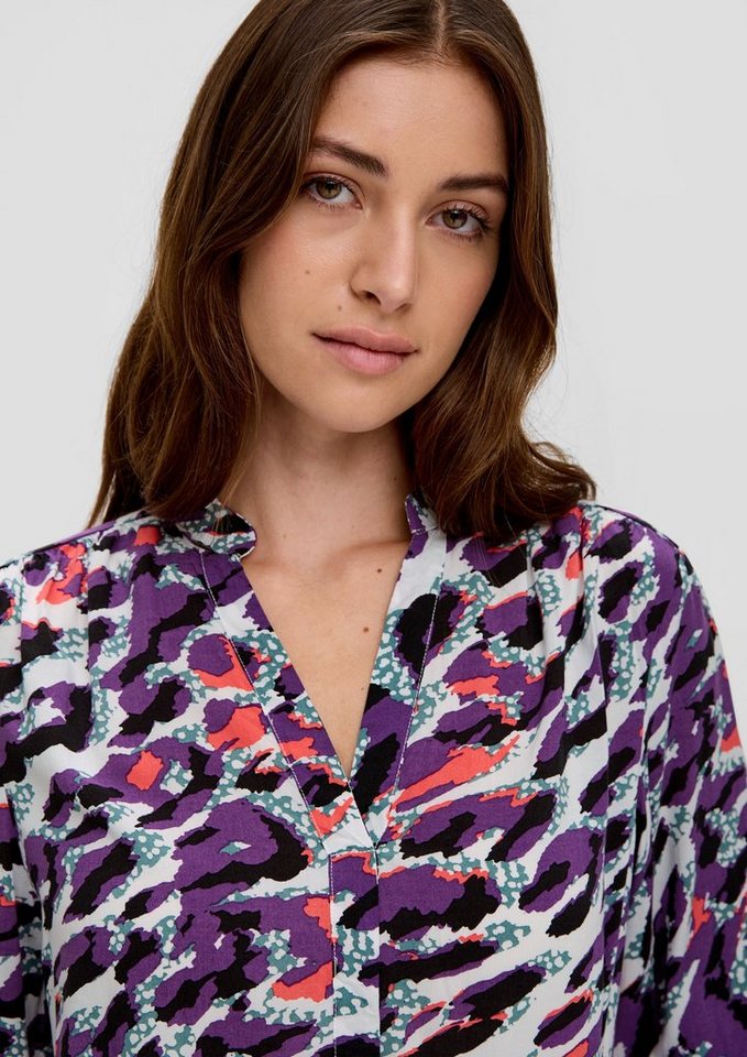 QS Druckbluse mit modernem Animal-print von QS