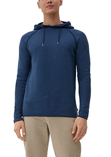 Q/S by s.Oliver Men's 2128344 Pullover mit Kapuze, Blue, L von Q/S by s.Oliver