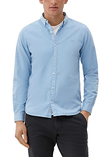 Q/S by s.Oliver Men's Hemd, Langarm, Blue, XL von Q/S by s.Oliver