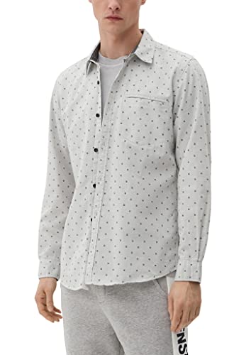 Q/S by s.Oliver Men's Hemden Langarm, White, L von Q/S by s.Oliver