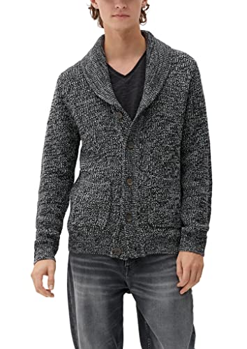 Q/S by s.Oliver Men's Strickjacke, Grau, XL von Q/S by s.Oliver