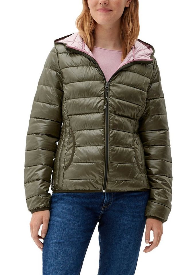 QS Steppjacke mit kontrastfarbigem Futter von QS