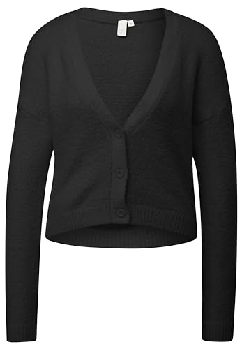 Q/S by s.Oliver Strickjacke, Cropped Fit,Schwarz,L von Q/S by s.Oliver