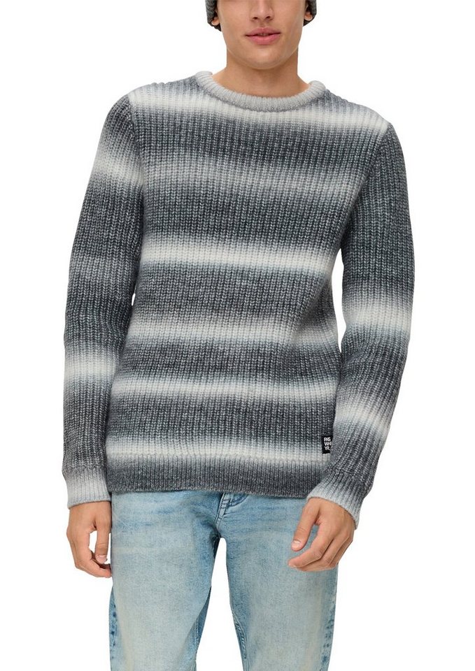 QS Strickpullover mit Label-Patch von QS