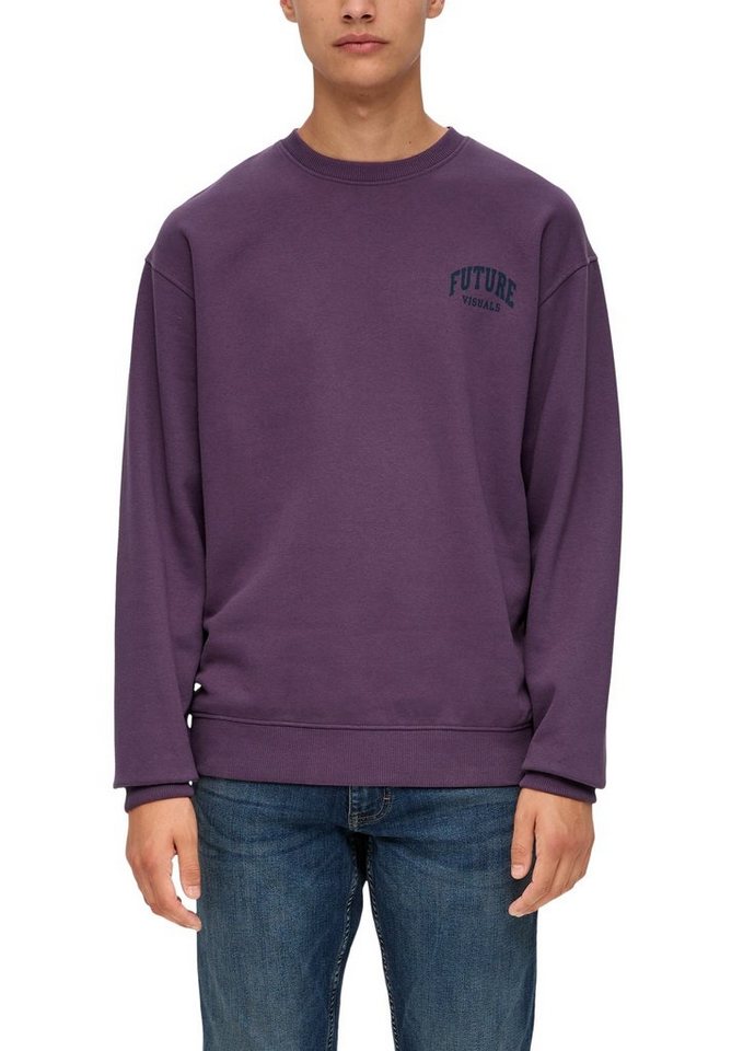 QS Sweatshirt mit kleinem Frontprint von QS