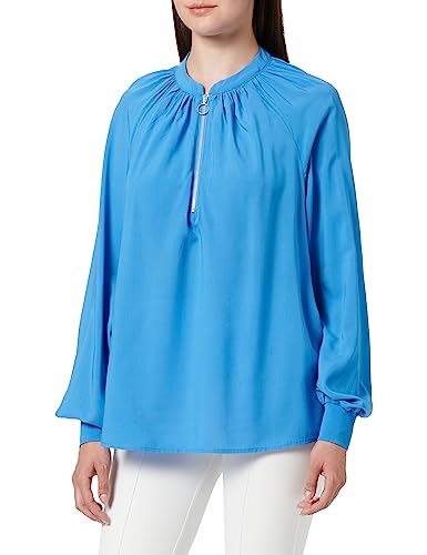 Q/S by s.Oliver Women's Bluse, Langarm, Blue, 40 von Q/S by s.Oliver