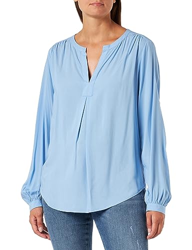 Q/S by s.Oliver Women's Bluse Langarm, Blue, 38 von Q/S by s.Oliver