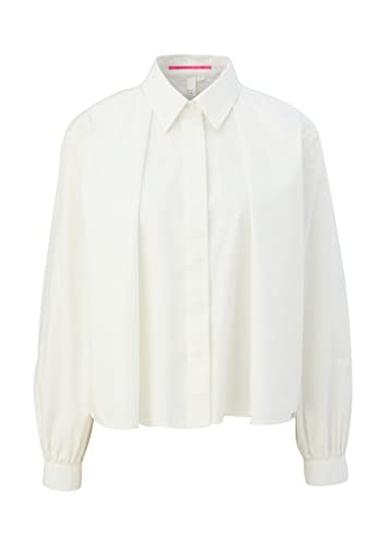 Q/S by s.Oliver Women's Blusen Langarm, White, 36 von Q/S by s.Oliver