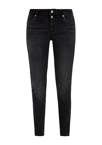 Q/S by s.Oliver Women's Jeans, Sadie Skinny Fit, Grey/Black, 32/34 von Q/S by s.Oliver