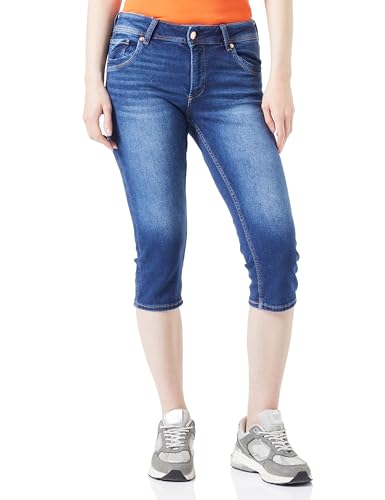 Q/S by s.Oliver Women's Jeans Bermuda, Catie Slim, Blue, 34 von Q/S by s.Oliver