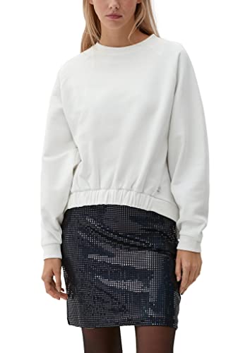 Q/S by s.Oliver Women's Sweatshirts Langarm, White, L von Q/S by s.Oliver