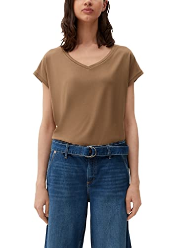 Q/S by s.Oliver Damen 50.2.51.12.130.2127014 T-Shirt, kurzarm, Brown #A67B5B, S von Q/S by s.Oliver