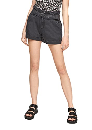 Q/S designed by - s.Oliver Damen 2062829 Jeans-Shorts, Black, 38 von Q/S designed by