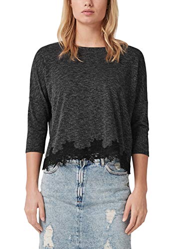 Q/S designed by - s.Oliver Damen 41.811.39.4396 T-Shirt, Schwarz (Black 99w0), X-Small von QS