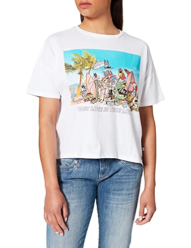 Q/S designed by - s.Oliver Damen 510.10.106.12.130.2100789 T-Shirt, weiß, XL von QS