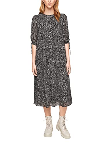 Q/S designed by - s.Oliver Damen 510.10.108.20.200.2102004 Kleid, schwarz, 40 von QS