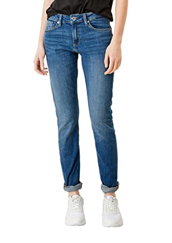 Q/S designed by - s.Oliver Damen 45.899.71.3241 Slim Jeans, Blue Stretched Den, 32-34 EU von Q/S designed by