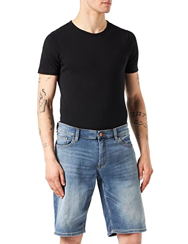 Q/S designed by - s.Oliver Men's 520.10.203.26.180.2111945 Hose kurz John Regular Fit, hellblau, 31 von Q/S designed by - s.Oliver