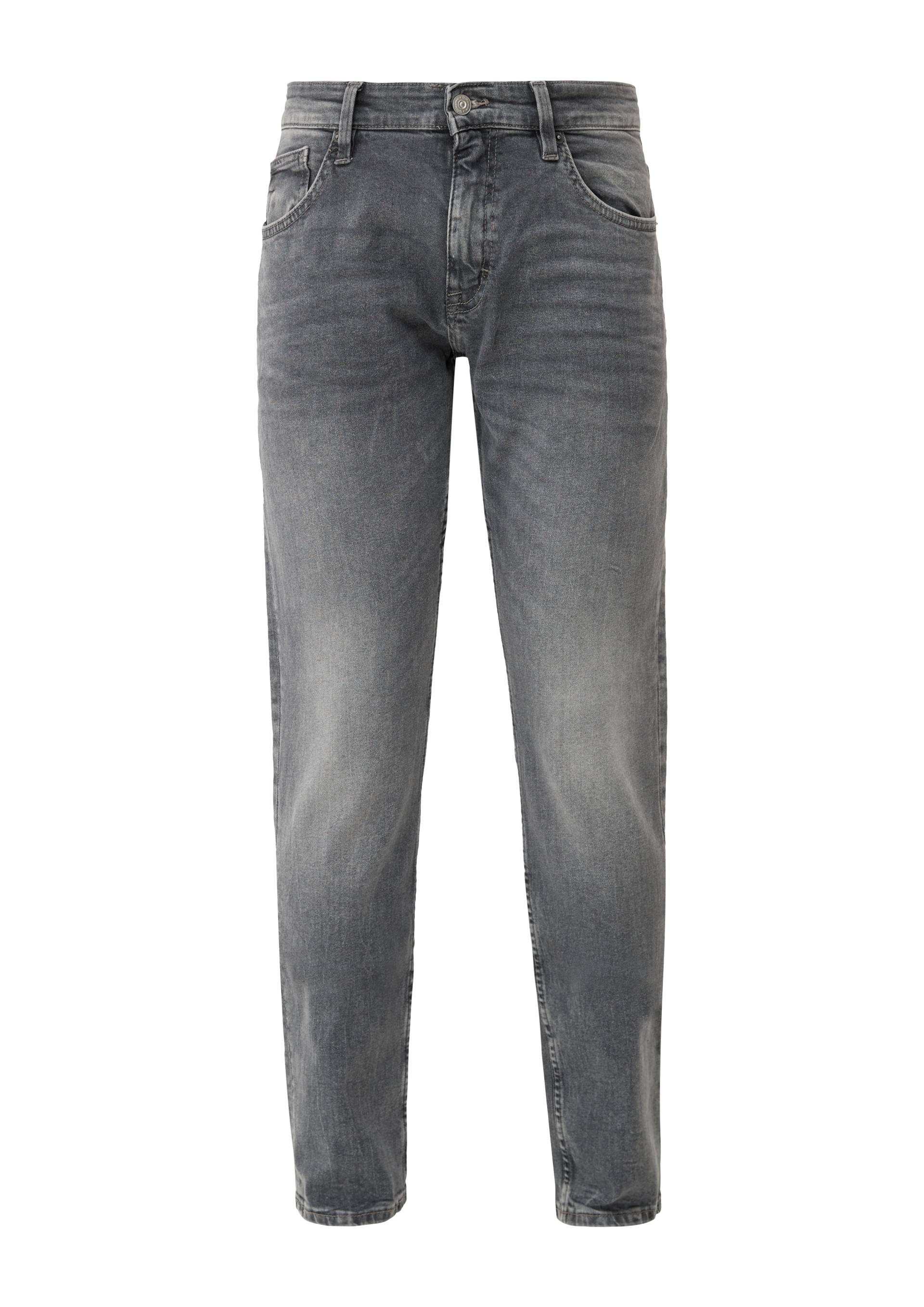 QS - Jeans Rick / Slim Fit / Mid Rise / Slim Leg, Herren, grau von QS