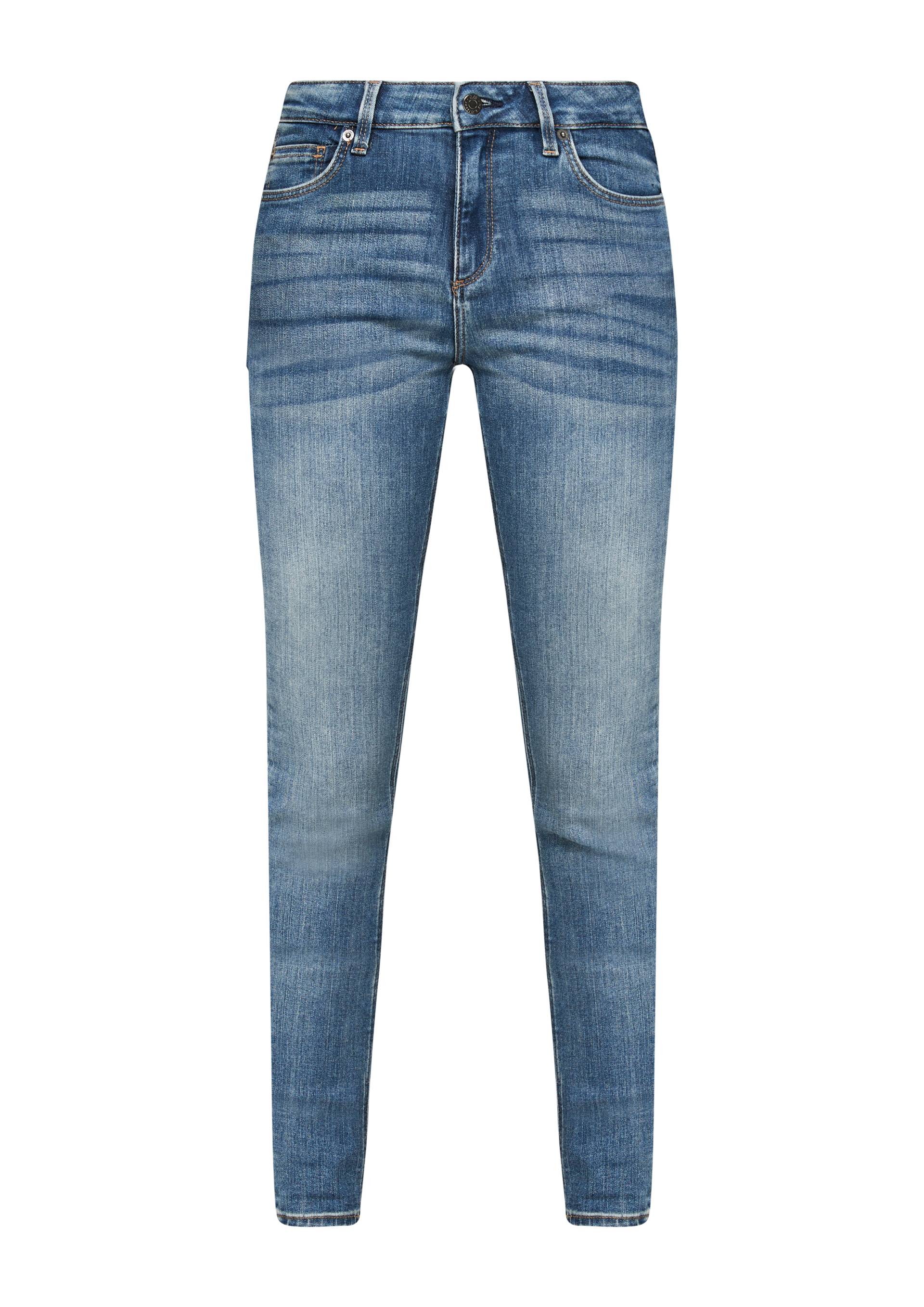 QS - Jeans Sadie / Skinny Fit / Mid Rise / Skinny Leg, Damen, blau von QS