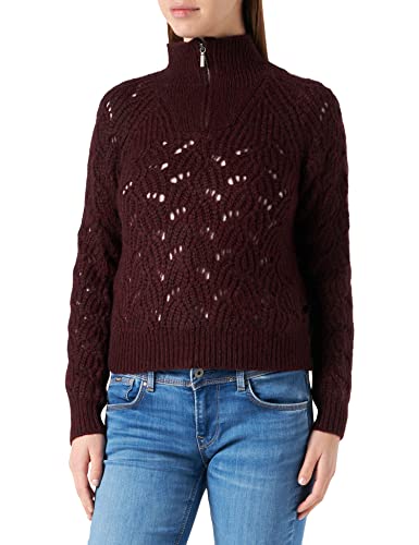 Q/S designed by Women's Pullover Langarm Regular FIT, Dark red Melange, M von Q/S designed by