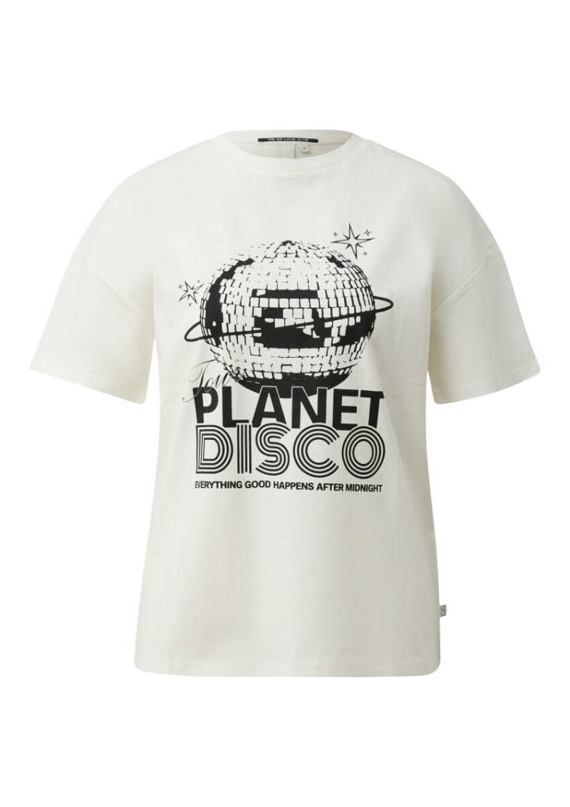 Q/S designed by - Baumwollshirt mit Frontprint weiß - Gr. - XL von Q/S designed by