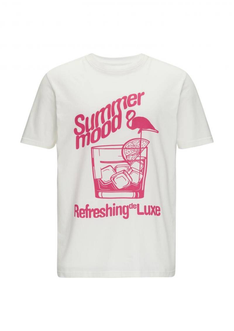 Q/S designed by - Baumwollshirt mit Frontprint weiß - Gr. - XS von Q/S designed by