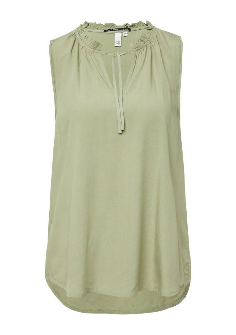 Q/S designed by - Blusentop aus Viskose grün - Gr. - 38 von Q/S designed by