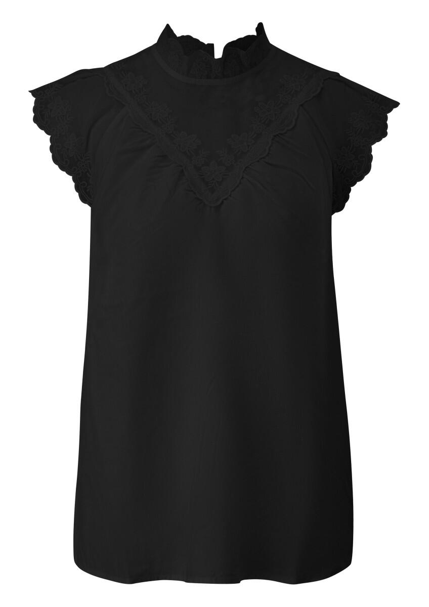 Q/S designed by - Blusentop mit Stickerei schwarz - Gr. - 36 von Q/S designed by