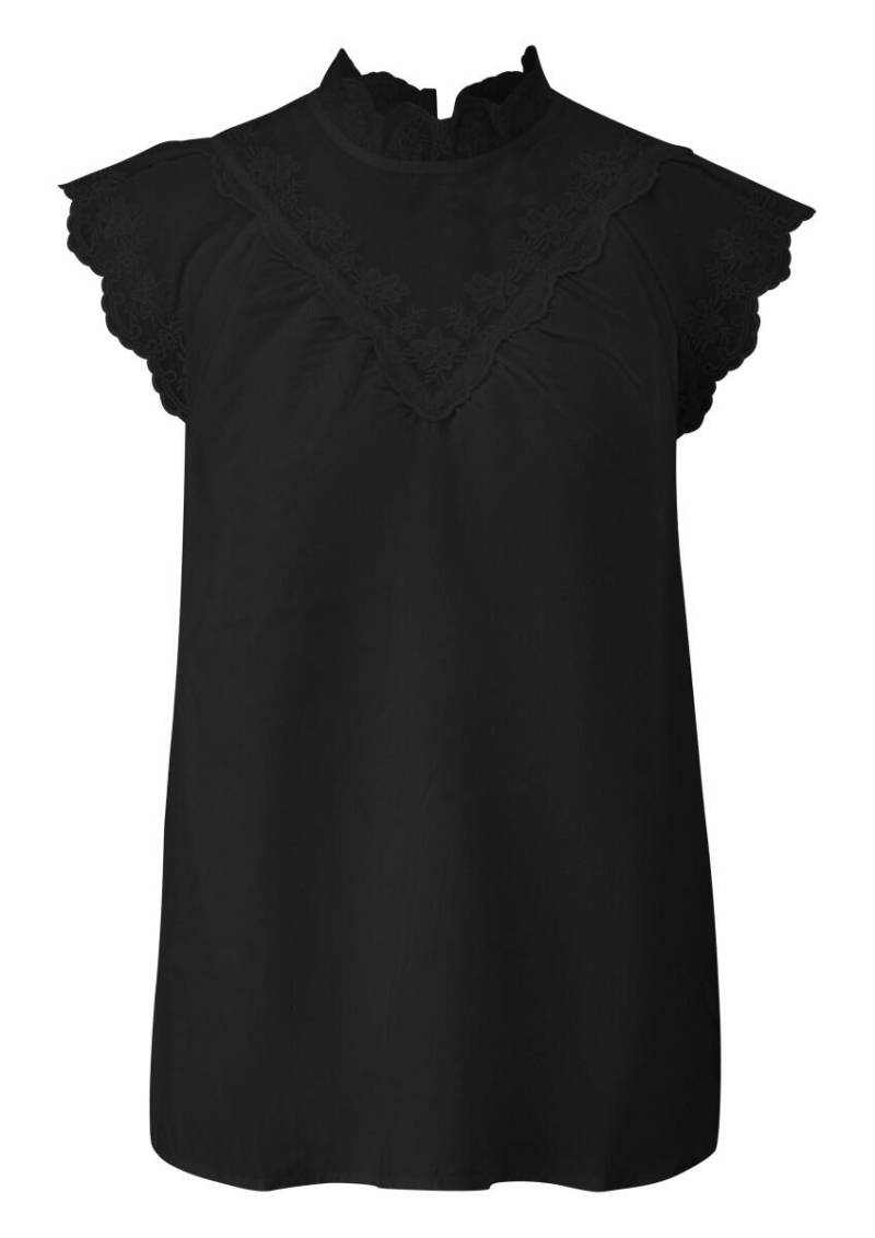 Q/S designed by - Blusentop mit Stickerei schwarz - Gr. - 36 von Q/S designed by