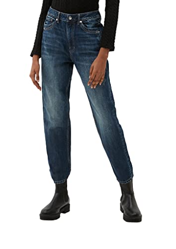 Q/S designed by Damen 2120400 Jeans 7 8 Mom fit, Blau, 34 EU von Q/S designed by