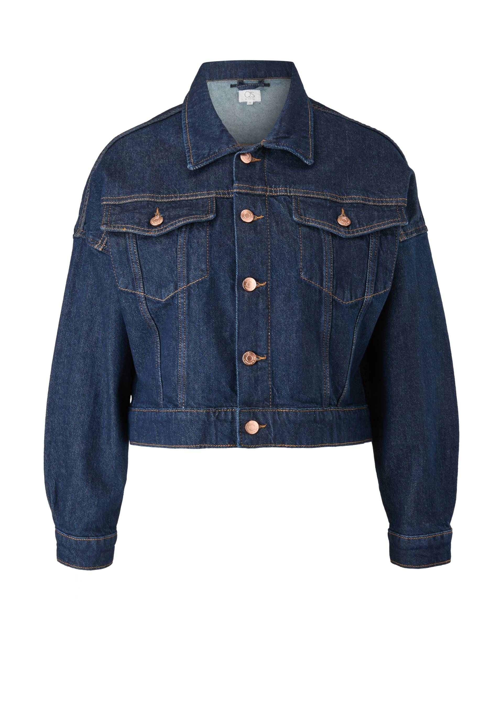 QS - Denimjacke im Boxy-Stil, Damen, blau von QS