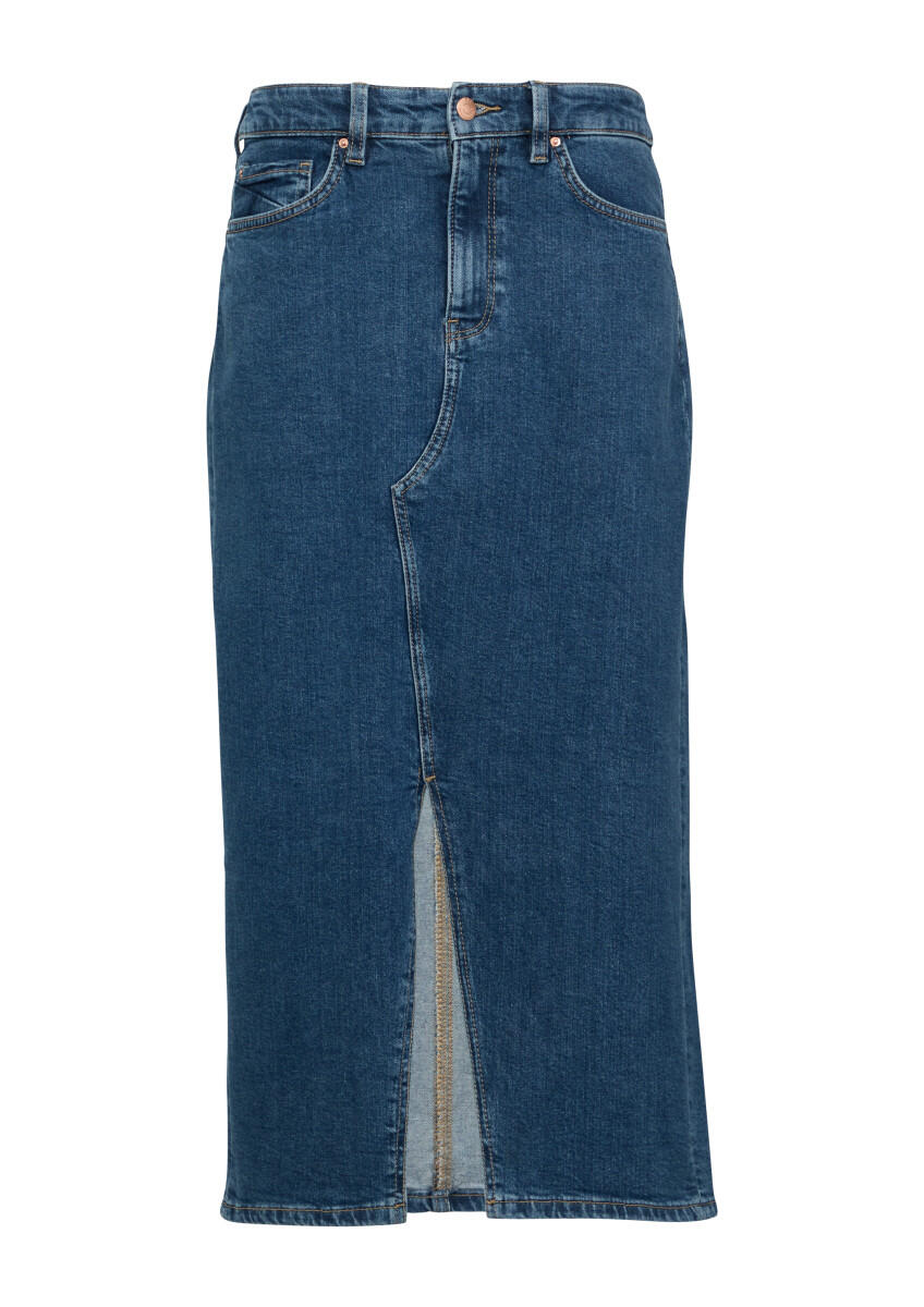 Q/S designed by - Denimrock mit Schlitz blau - Gr. - 36 von Q/S designed by