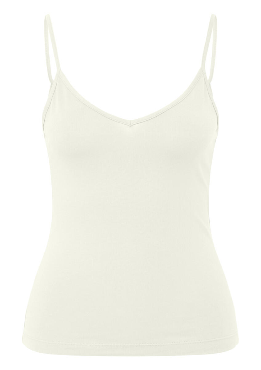 Q/S designed by - Elastisches Spaghettiträgertop weiß - Gr. - L von Q/S designed by