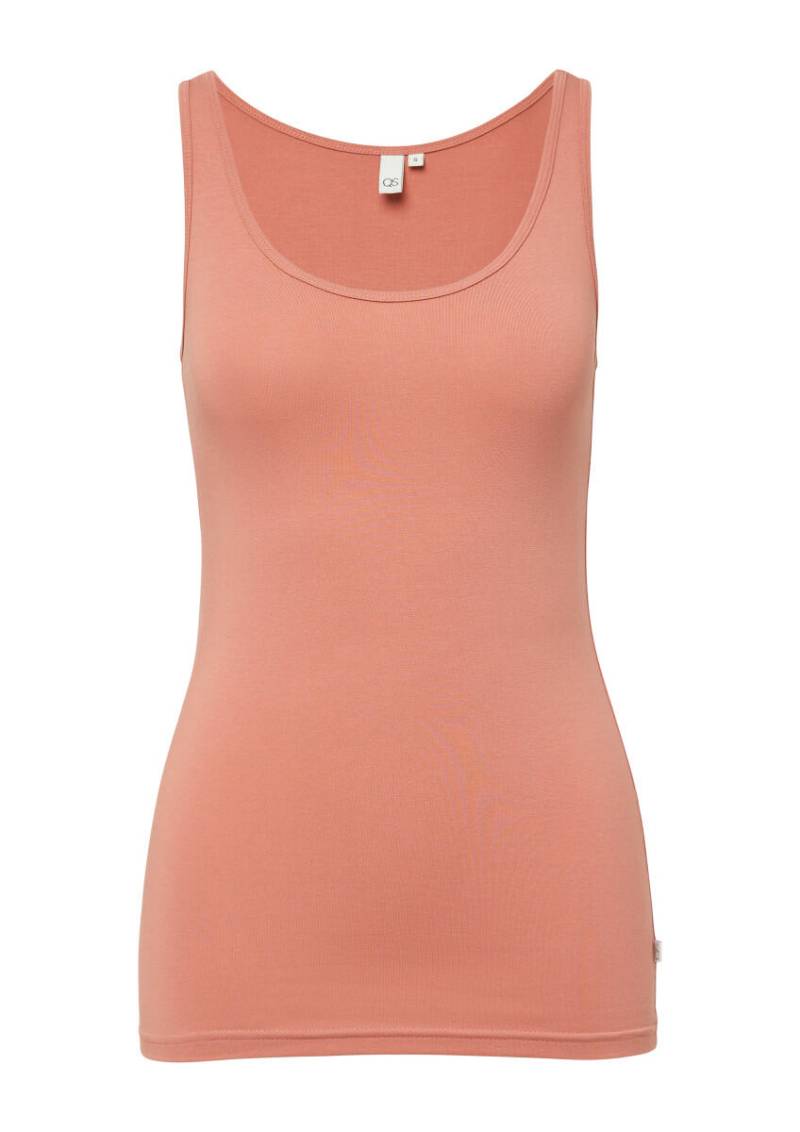 Q/S designed by - Elastisches Tanktop im Slim Fit orange - Gr. - XS von Q/S designed by