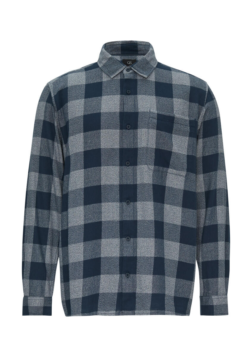 Q/S designed by - Hemd aus Baumwoll-Twill blau - Gr. - XL von Q/S designed by