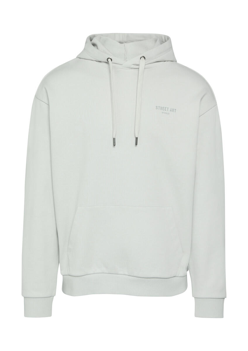 Q/S designed by - Hoodie mit Frontdruck grau - Gr. - M von Q/S designed by