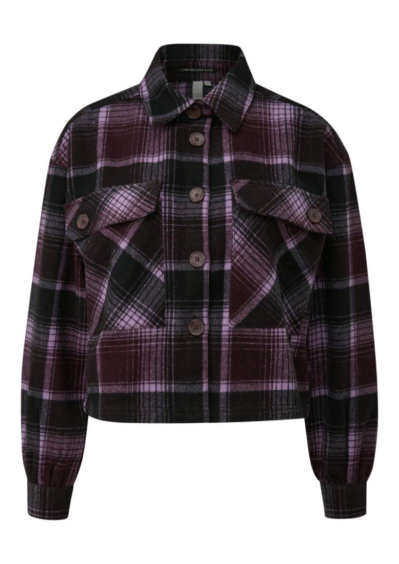 Q/S designed by - Karo-Overshirt violet - Gr. - 42 von Q/S designed by