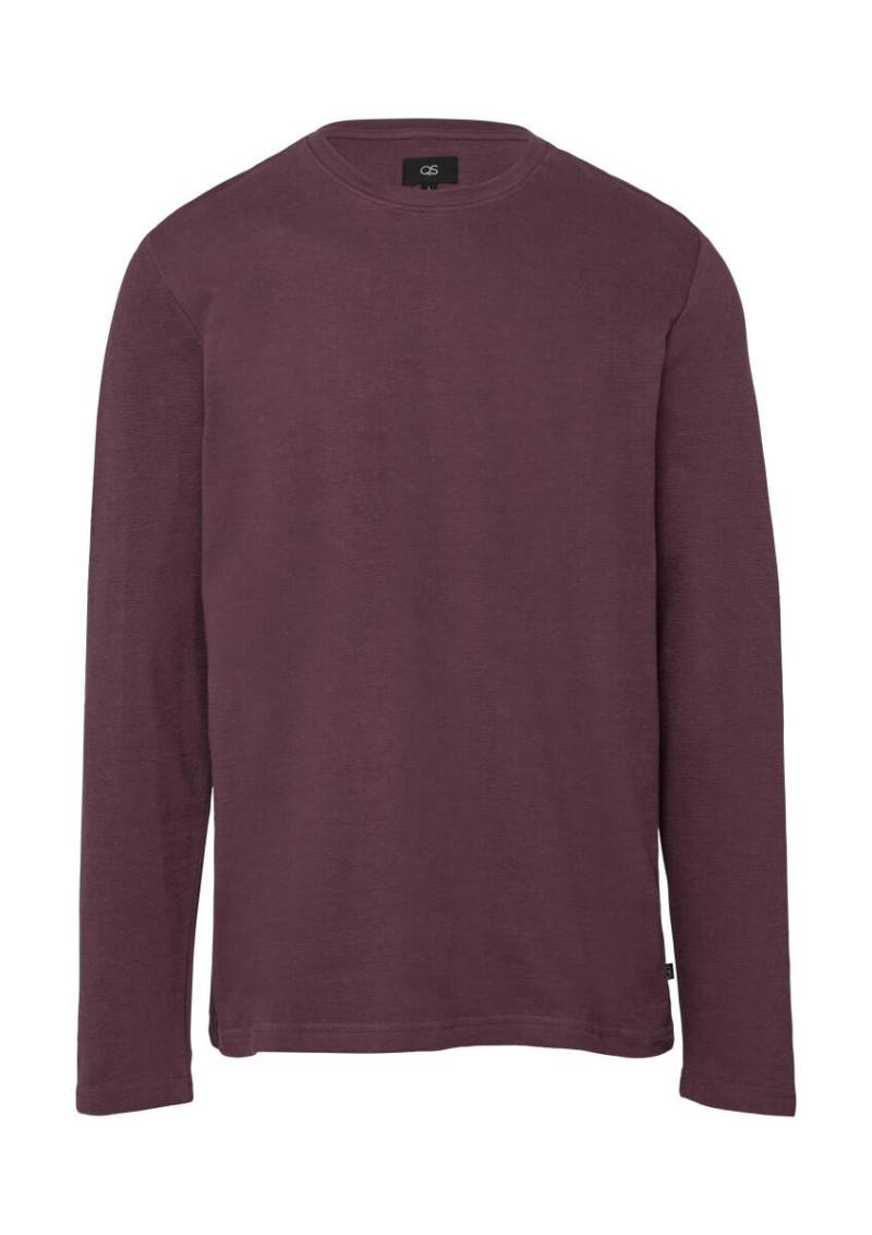 Q/S designed by - Langarmshirt aus Struktur-Jersey violet - Gr. - L von Q/S designed by