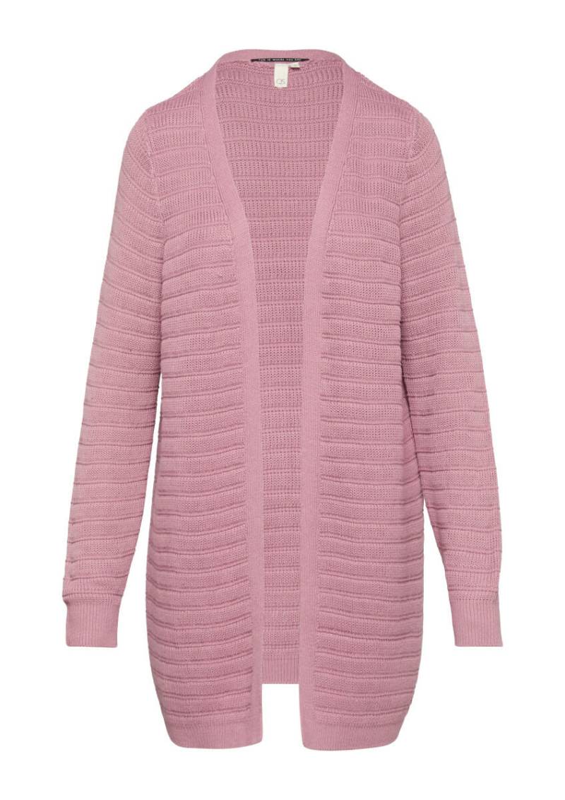 Q/S designed by - Long-Cardigan mit Strukturmuster pink - Gr. - XXL von Q/S designed by