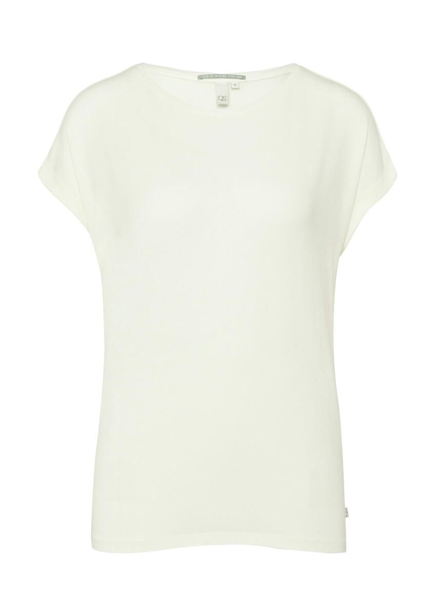 Q/S designed by - Loose Fit-Shirt im Lyocellmix weiß - Gr. - XXL von Q/S designed by